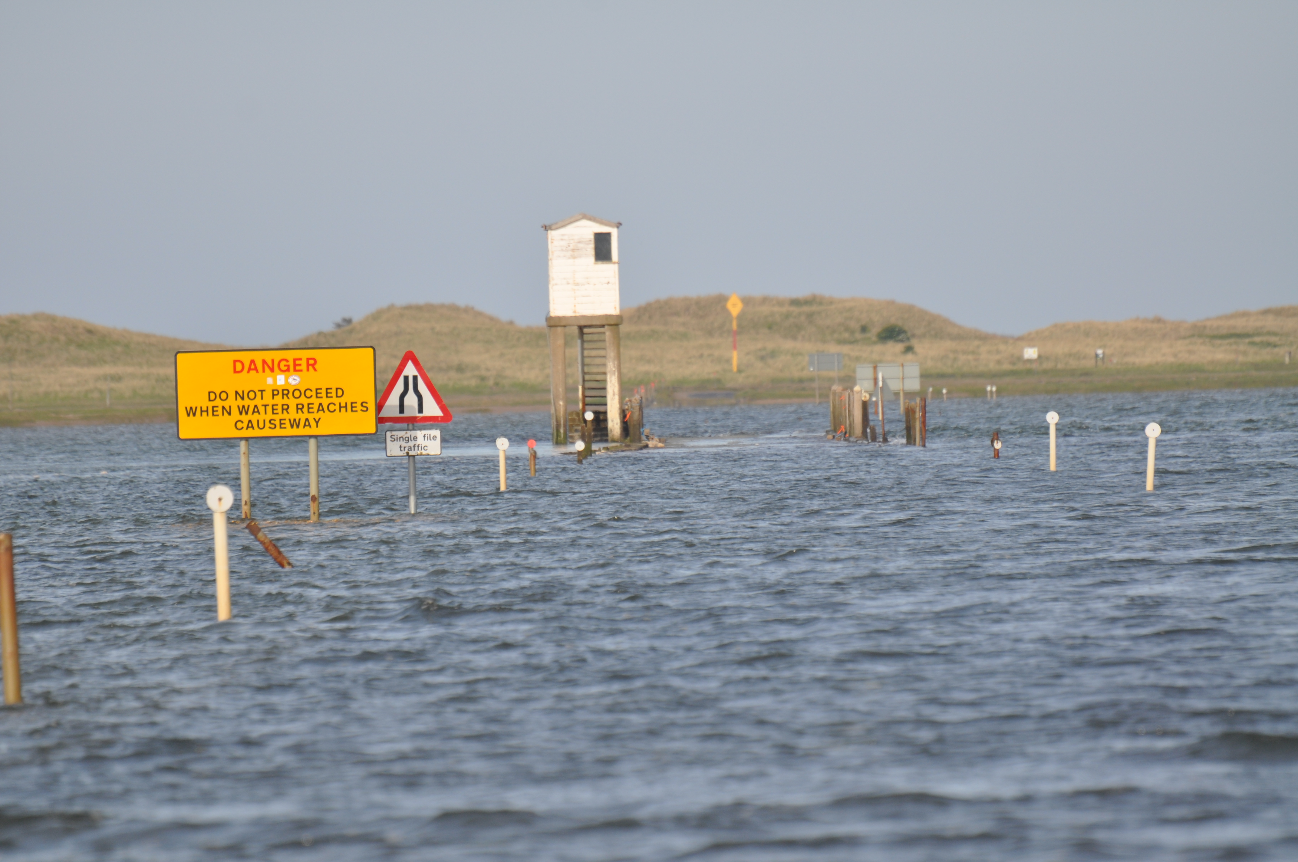 Holy Island Causeway - Tidal road crossing
